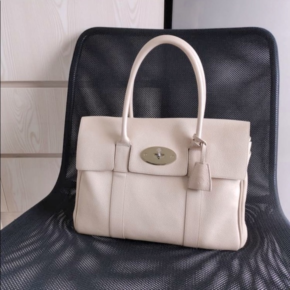 Mulberry Handbags - Mulberry Bayswater in chalk heavy grain